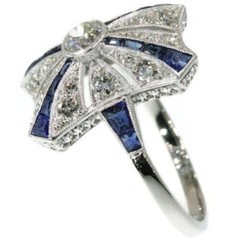 4.00Ct Art Deco Style Round Lab Created Diamond Wedding Finish White Gold Ring