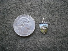 Salzburg Austria Vintage JD 935 Silver Enamel Travel Bracelet Charm Pendant 1.0g