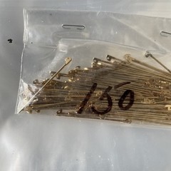 150 Vintage New 40mm Brass Pin Stems
