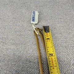 Morellato Mesh Necklace Gold Tone Snake Chain Faceted Topaz Pendant 16 Inches