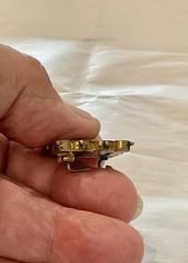 ANTIQUE VICTORIAN VATICAN ITALY MICRO MOSAIC ONE INCH FLORAL BROOCH PIN