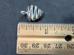 3.51g Vintage Sterling Silver 925 Heart Pendant A Mother Holds Short Forever M