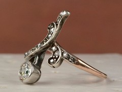 Vintage Style Art Deco Lab Created Diamond Wedding 925 Sterling Silver For Her