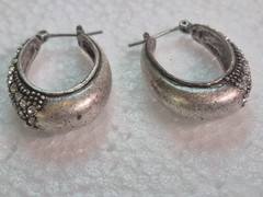 Vintage Pierced Earrings Silver Tone Lot