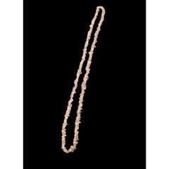 Pink Rose Quartz Gemstone Chip Stone Necklace 34″ Long 48 Grams Gemstone Healing
