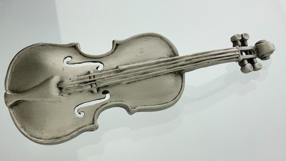 JJ Vintage Violin Brooch Music Instrument Cello Pin GG195