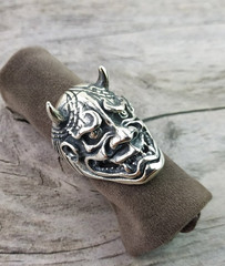 Ring Devil Silver 925 Jewelry Men’s Gothic Mask Sterling Satyr Custom Made Rare