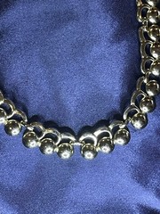 Vintage Monet Silver Toned Necklace Adjustable Length
