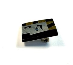 1950’s VINTAGE Modernist, Mexican, Mixed Metal, Lapis, Onyx, Face Profile Brooch