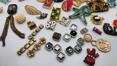 Craft Jewelry Pieces Junk Drawer Lot 50 Different Pieces