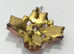 Mid‑Century Satin‑Frost Tulip Brooch Rare Boutique Floral AB Firestone Center