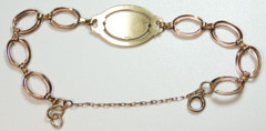 Retro Diamond 10K Multi-Tone Gold Diamond Bracelet Length 7 1/2″ Deco