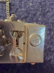 Wiess NY New York Braclet Silver Tone Chain Link 7 Inch Vintage