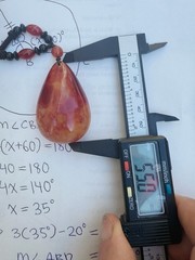 Vintage Cherry Amber Teardrop Pendant