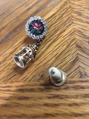 Antique Vintage Bird Cage Perfume Pendant Stamped Austria Beautiful Detail