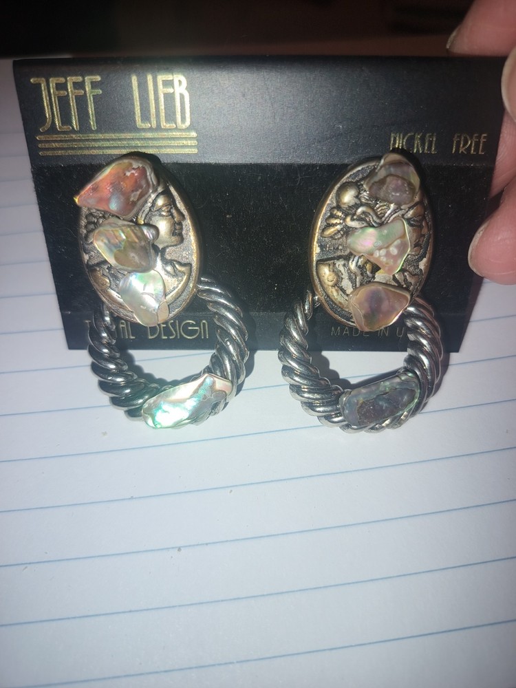 vintage Jeff Lieb Nickel Free clip on ear rings