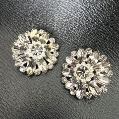 Vintage La Roco Art Deco Clear Crystal Rhinestone Bracelet Earrings Bracelet Set