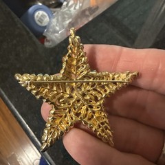 AUTHENTIC SWOBODA STARFISH BROOCH ~ MULTI-STONE, FRESH WATER PEARL