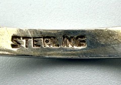 Vintage Sterling Silver Marcasite Bow Ring Signed Mid Century Art Deco