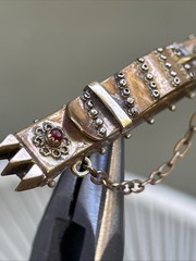 Antique Victorian Pin Buckle Garnets GF or 8K