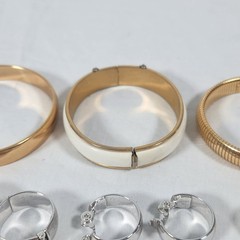 Vintage Lot MONET Bracelets Rings Earrings Etc. Jewelry Gold Silver Tone