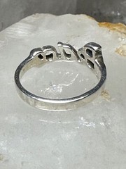Peace ring word band size 5.50 sterling silver women girls