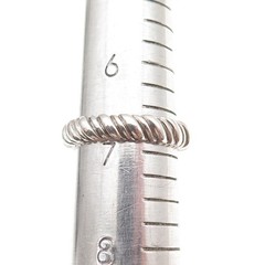 Ross Simons 925 Sterling Silver Vintage Ribbed Oxidized Band Ring Size 7