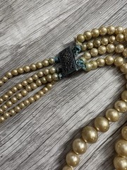Vintage Valencia Elgin American Faux Pearl Necklace Set 4 Strands w/ Box 1950s