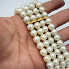 VTG SCHIAPARELLI Signed Bracelet Opaline Pink AB Faux Pearl Statement Rare
