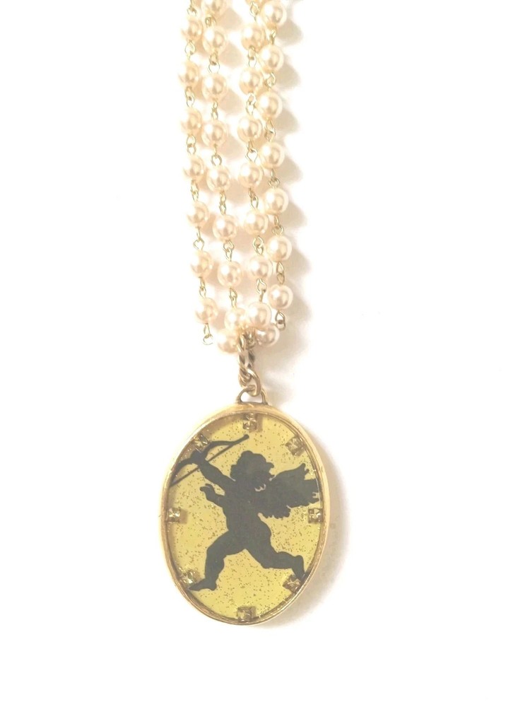 John Wind Maximal Art Romance Cupid Valentine Large Pendant Necklace