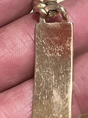 Michael Speidel 8” ID BRACELET ENGRAVED MICHAEL VINTAGE ! Gold Tone USA!