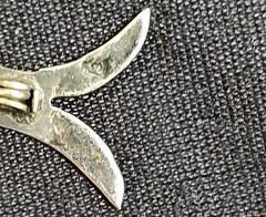 Vintage Taxco Sterling Enamel Fish Brooch Eagle 3 SB Signed Green Mid Century