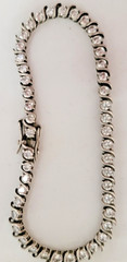 Ross Simons CZ Cubic Zirconia 925 Sterling Silver Tennis Bracelet 7.25″ – AS IS