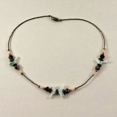 Vintage Shell Fetish Bird and Heishi Bead Choker 1970s – 1990s
