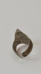 Vintage Tribal Boho Shield Ring Adjustable Ethnic Kuchi Tibetan Mixed Metal