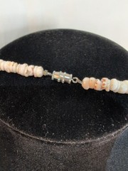Vintage Puka Shell Choker Necklace Barrel Clasp 15 Inch Circa 1970s – 80s