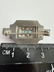 Antique Brooch Pin Silver Tone Possibly Pewter 1800s-1900s?