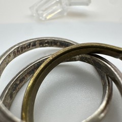 VTG Sterling Silver .925 Made in Mexico Ring 5.9 Grams, Size 6.25 TRINITY BAND