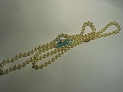 2 VINTAGE NOS 6mm Mallorca Pearl Necklace TAG Majorca Spain A+ Gold Fill Clasp