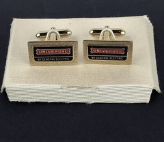 Vintage Universal by General Electric Gold Tone Collectible Cufflinks