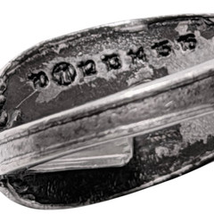Distressed Metal Ring Wide Band Rustic Patina Unisex Size 6 (Approx)