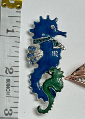 Crystal Rhinestone Bee Butterfly Brooch Pin LOT Insect Bug Animal Blue Brooches