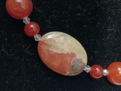 beautiful vintage Southwestern polished Colorful multi-stone Beaded necklace