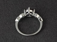 2.25Ct Art Deco Lab Created Alexandrite Diamond Wedding 14k White Gold FN Ring