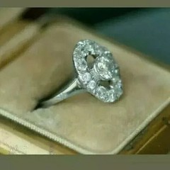 Art Deco Style Round Cut Lab Created Diamond 925 Silver Anniversary Gift Ring