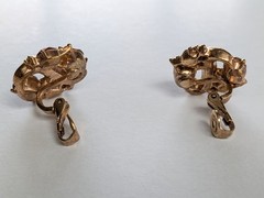 Alfred Philippe Trifari 1940’s Pat Pending Ruby & Clear 3 Piece Necklace Set