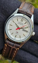 Vintage Citizen Automatic Men Transparent Back 21 Jewels Refurbished Wrist Watch