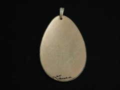 Vtg Artisan Copper Enamel Butterfly Pendant 70s Boho Chic Hippy by LAURA S6