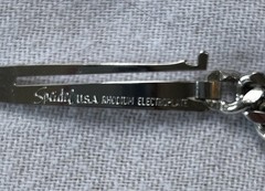 Vintage Speidel Silver tone rhodium-plated metal engravable ID bracelet