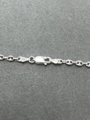 Vintage Italy Silver Mariner Link Chain Necklace